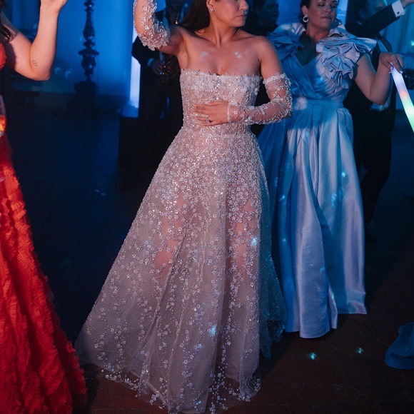 Milla Nova Coco Bridal Gown Nude Size 8 - Picture 4 of 11